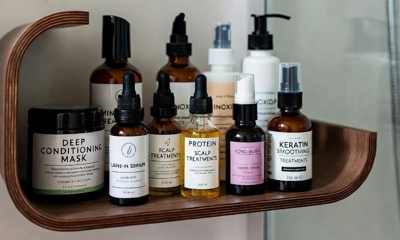Visual of all the plastic bottled beauty products bars replace